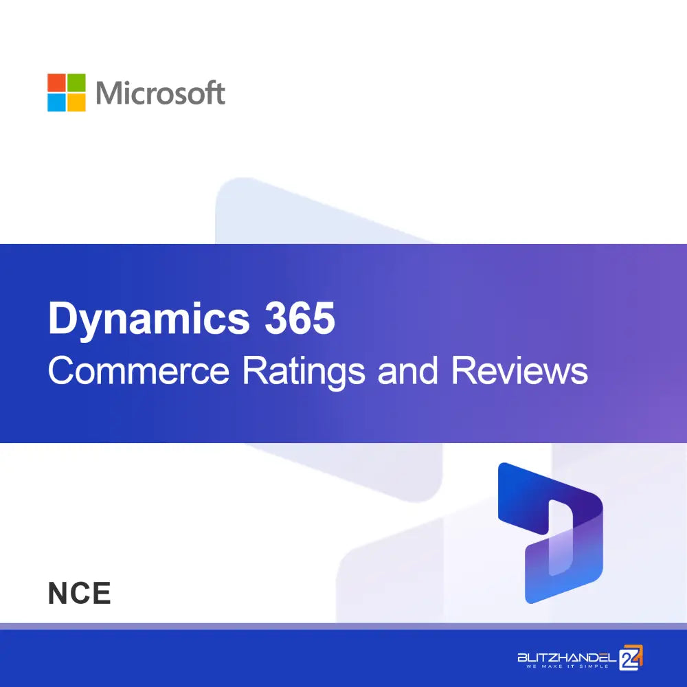 Dynamics 365 Commerce Ratings and Reviews (NCE)