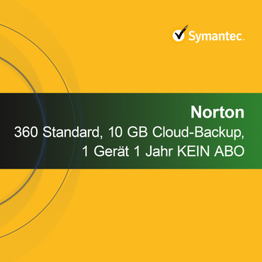 Norton 360 Standard, 10 GB Cloud Backup, 1 Device 1 Year NO SUBSCRIPTION